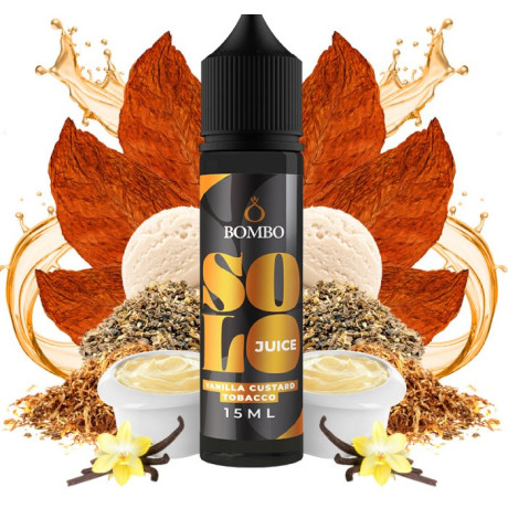 Příchuť Bombo Solo Juice S&V 15ml Vanilla Custard Tobacco (Tabák s vanilkovým custardem)