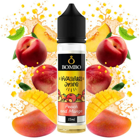 Příchuť Bombo Wailani Juice S&V 15ml Peach and Mango (Broskev a mango)