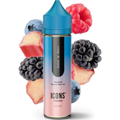 Příchuť ProVape Icons S&V 10ml: Rock'n'Roll (Lesní plody s rebarborou)