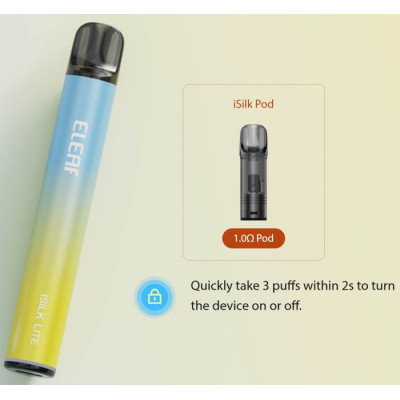 iSmoka-Eleaf ISILK LITE elektronická cigareta 500mAh Black