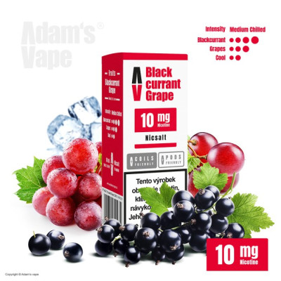 Liquid Adam´s Vape SALT Blackcurrant Grape 10ml - 10mg
