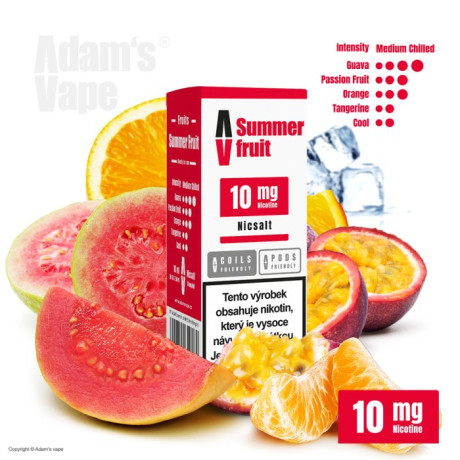 Liquid Adam´s Vape SALT Summer Fruit 10ml - 10mg