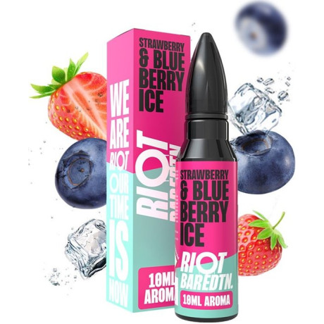 Příchuť Riot BAR EDTN S&V 10ml Strawberry & Blueberry Ice (Ledová jahoda & borůvka)