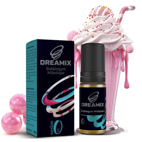 Liquid Dreamix - Žvýkačkový mléčný koktejl (Bubblegum Milkshake) 10ml - 0mg