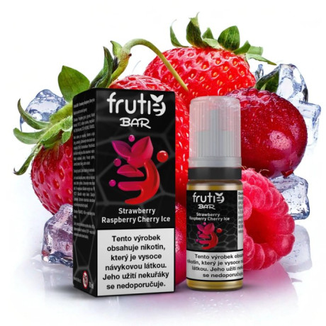 Liquid Frutie BAR Juice - Chladivá jahoda, malina, třešeň (Strawberry Raspberry Cherry Ice) 10ml - 20mg
