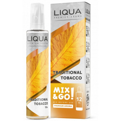 Příchuť Liqua Mix&Go 12ml Traditional Tobacco