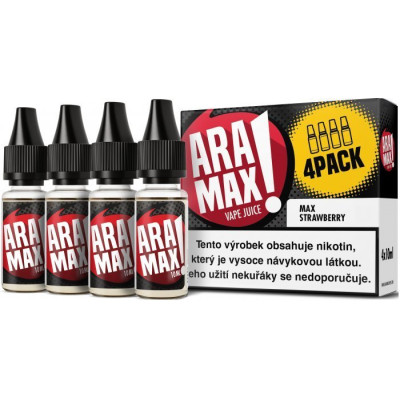 Liquid ARAMAX 4Pack Max Strawberry 4x10ml-6mg