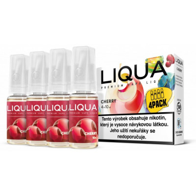 Liquid LIQUA Elements 4Pack Cherry 4x10ml-3mg (třešeň)