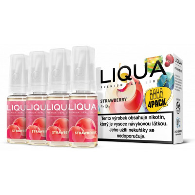 Liquid LIQUA Elements 4Pack Strawberry 4x10ml-3mg (Jahoda)