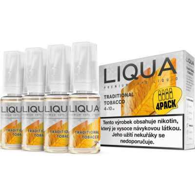 Liquid LIQUA Elements 4Pack Traditional tobacco 4x10ml-3mg (Tradiční tabák)