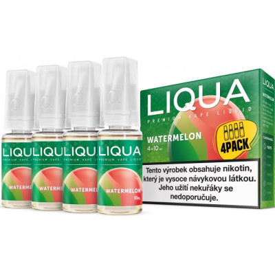 Liquid LIQUA Elements 4Pack Watermelon 4x10ml-12mg (Vodní meloun)