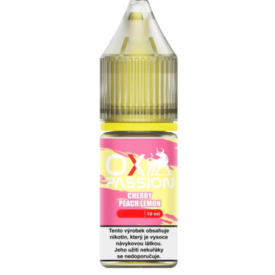 Liquid OXVA OX PASSION Salts Cherry Peach Lemon 10ml - 10mg