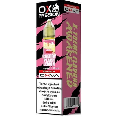 Liquid OXVA OX PASSION Salts Cherry Peach Lemon 10ml - 20mg