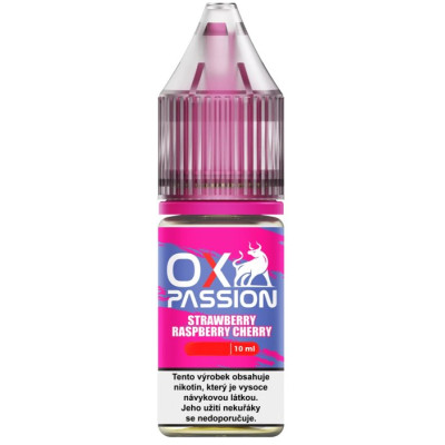 Liquid OXVA OX PASSION Salts Strawberry Raspberry Cherry 10ml - 10mg