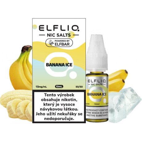 Liquid ELFLIQ Nic SALT Banana Ice 10ml - 10mg