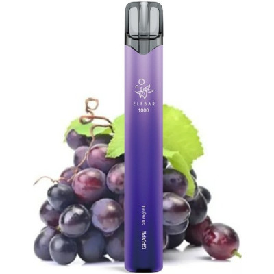 Elf Bar 1000 elektronická cigareta 20mg Grape