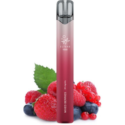 Elf Bar 1000 elektronická cigareta 20mg Mixed Berries