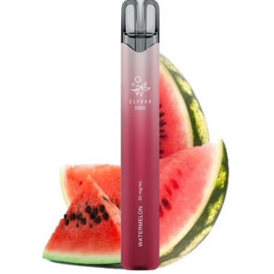 Elf Bar 1000 elektronická cigareta 20mg Watermelon
