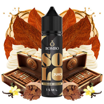 Příchuť Bombo Solo Juice S&V 15ml Cubano Cream (Doutníkový tabák s krémem)