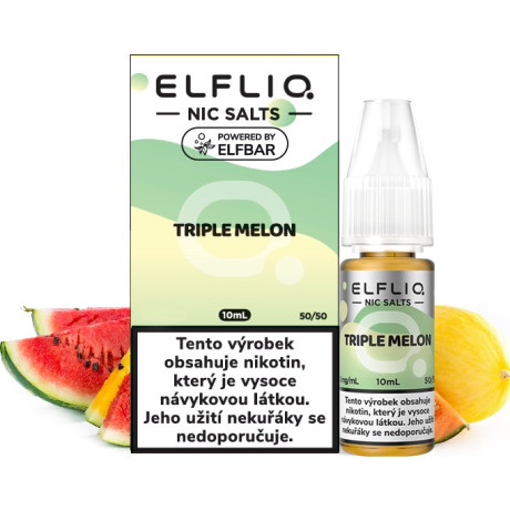 Liquid ELFLIQ Nic SALT Triple Melon 10ml - 10mg