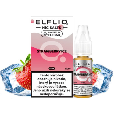 Liquid ELFLIQ Nic SALT Strawberry Ice 10ml - 20mg