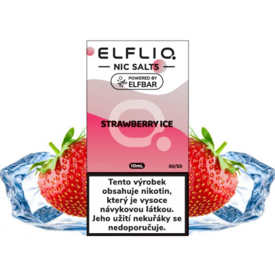 Liquid ELFLIQ Nic SALT Strawberry Ice 10ml - 20mg