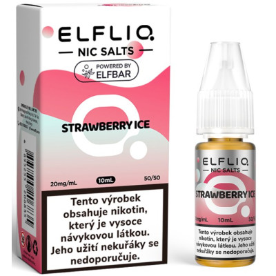 Liquid ELFLIQ Nic SALT Strawberry Ice 10ml - 20mg