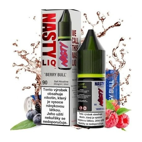 Liquid Nasty LIQ Salt Berry Bull 10ml - 10mg (Malina, borůvka, otružina, nápoj)