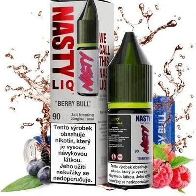 Liquid Nasty LIQ Salt Berry Bull - 10ml - 20mg (Malina, borůvka, ostružina, nápoj)