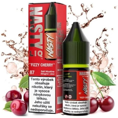 Liquid Nasty LIQ Salt Fizzy Cherry 10ml - 10mg (Třešeň, Soda)