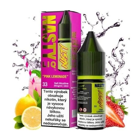 Liquid Nasty LIQ Salt Pink Lemonade 10ml - 10mg (Jahoda, Citron, Limonáda)