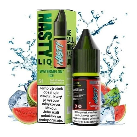 Liquid Nasty LIQ Salt Watermelon ICE 10ml - 10mg (Vodní meloun, Chladivá složka- ICE)