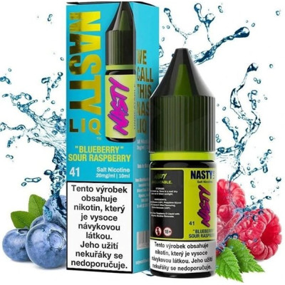 Liquid Nasty LIQ Salt Blueberry Sour Raspberry 10ml - 10mg (Borůvka, malina)