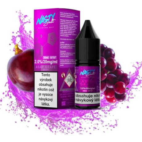 Liquid Nasty Salt Asap Grape 10ml - 20mg (Hroznové víno)