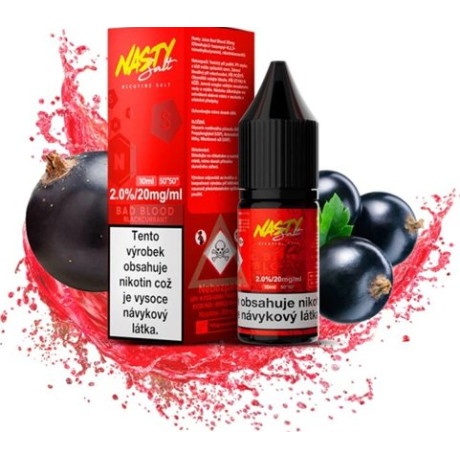Liquid Nasty Salt Bad Blood 10ml - 20mg (Černý rybíz, máta)