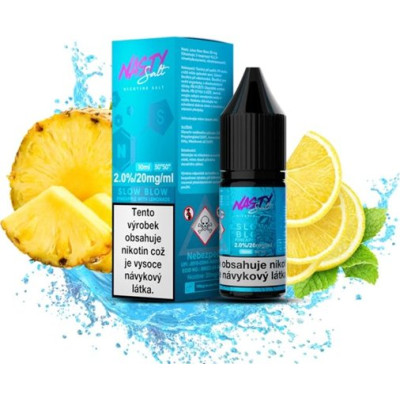 Liquid Nasty Salt Slow Blow 10ml - 20mg (Ananas, citrón)