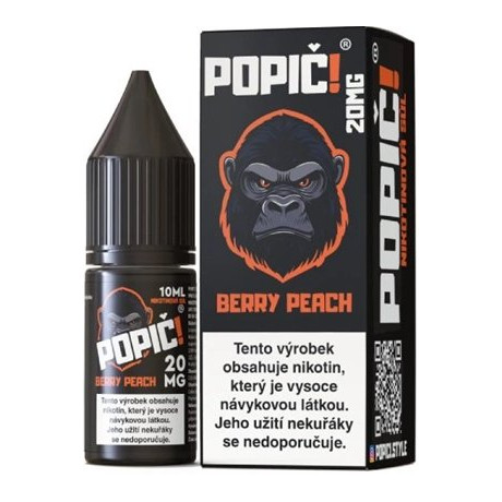 Liquid POPIČ! Salt Berry Peach 10ml-20mg