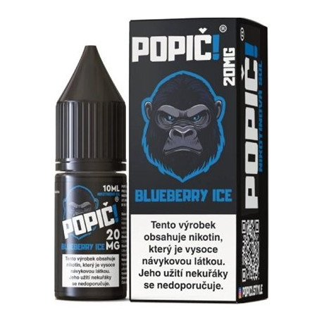 Liquid POPIČ! Salt Blueberry Ice 10ml-20mg