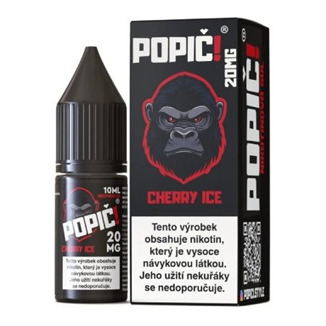 Liquid POPIČ! Salt Cherry Ice 10ml-20mg