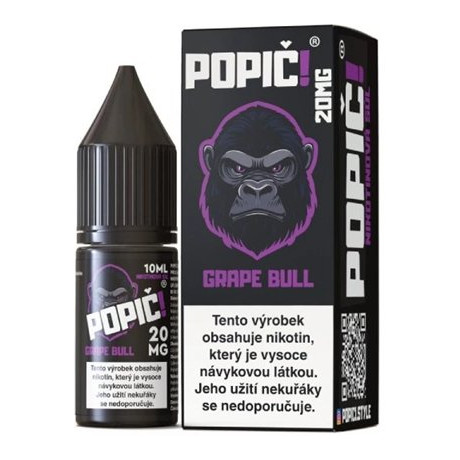Liquid POPIČ! Salt Grape Bull 10ml-20mg