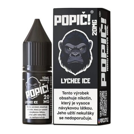 Liquid POPIČ! Salt Lychee Ice 10ml-20mg