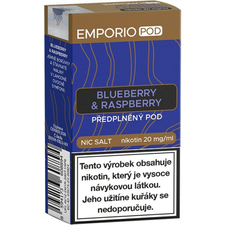 EMPORIO POD cartridge Blueberry & Raspberry 20mg 1Pack