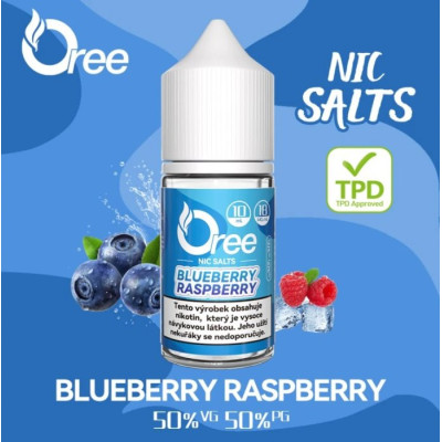 Liquid Oree SALT Blueberry Raspberry - Borůvka a Malina 10ml - 18mg