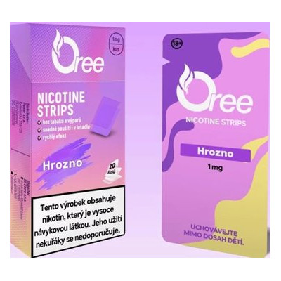 Nikotinový film Oree Hrozno 1mg