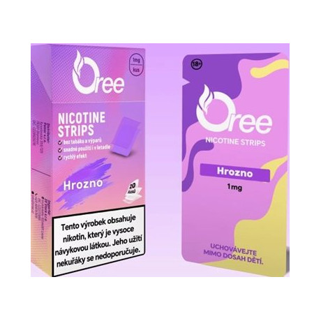 Nikotinový film Oree Hrozno 1mg