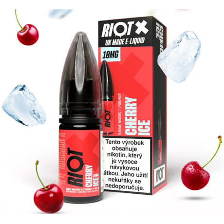 Liquid RIOT X Salt Cherry Ice (Ledová třešeň) 10ml-20mg