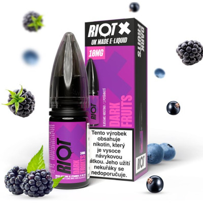 Liquid RIOT X Salt Dark Fruits (Tmavá bobulovitá směs) 10ml-10mg