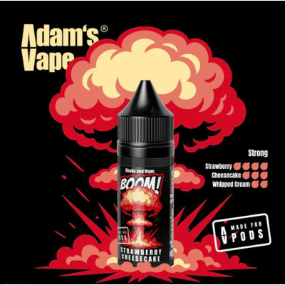 Příchuť Adam´s Vape BOOM! Series Shake and Vape 5ml Strawberry Cheesecake
