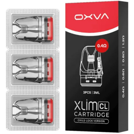 OXVA Xlim CL Pod Top Fill cartridge 0,4ohm 3ml 3Pack