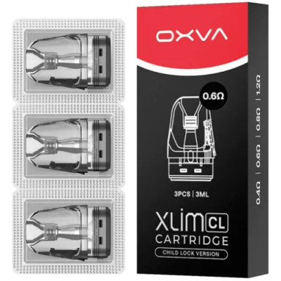 OXVA Xlim CL Pod Top Fill cartridge 0,6ohm 3ml 3Pack